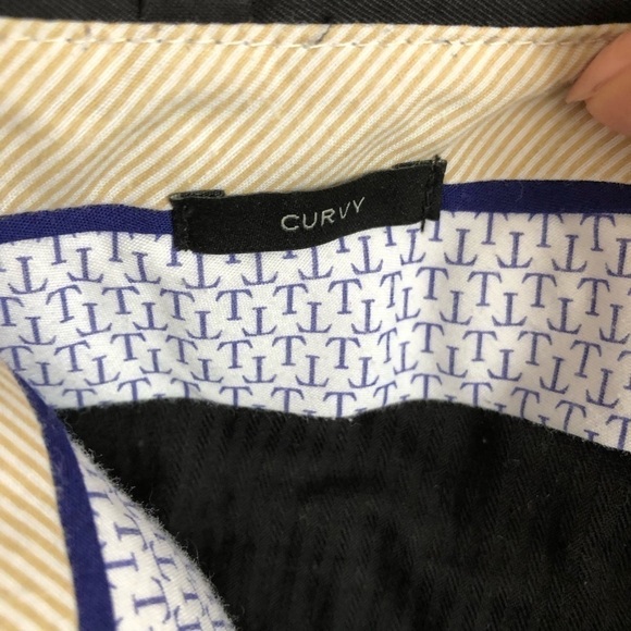 Talbots Black Curvy Relaxed Cropped Chino Pants - Picture 6 of 8